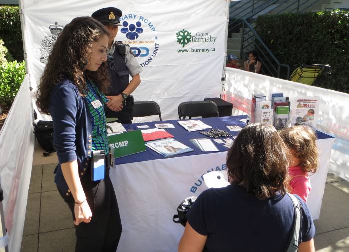 Burnaby RCMP booth