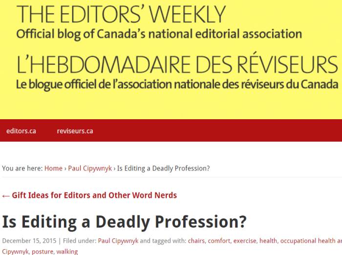 Editors Canada blog