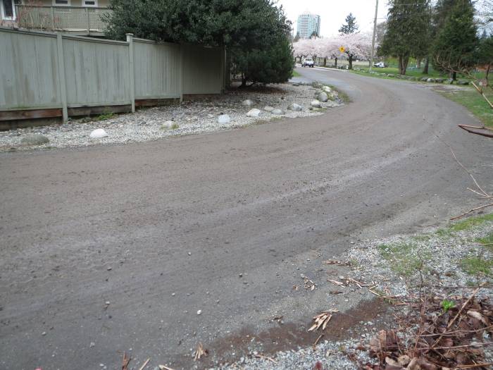 sediment from house construction