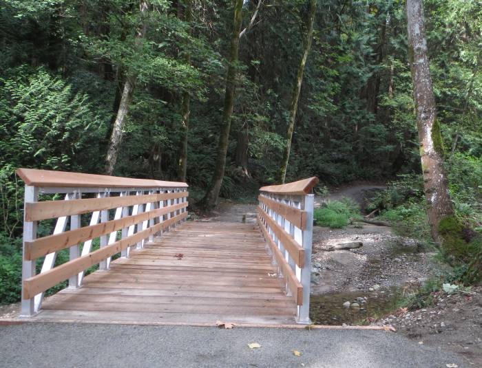 New Byrne Creek footbridge