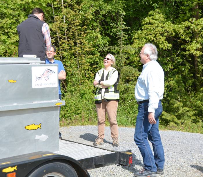 Byrne Creek coho smolt release