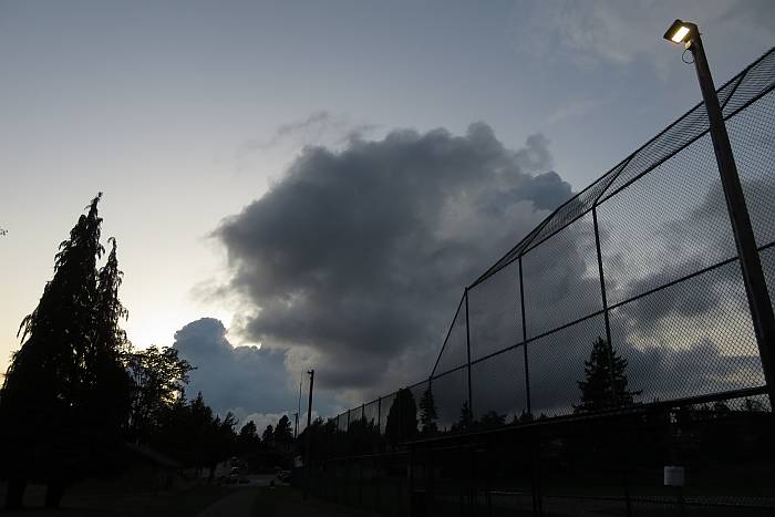 dark clouds Burnaby BC