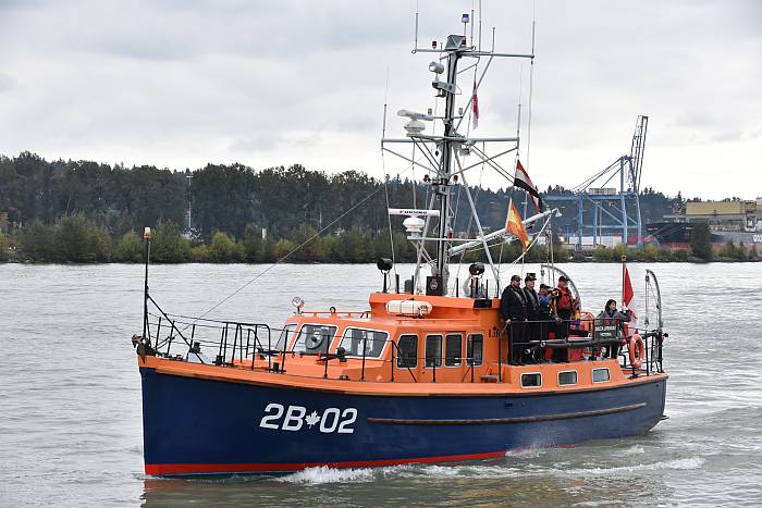 working boats parade new westminster BC riverfest