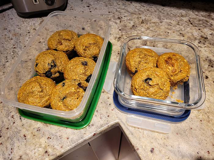 bran pumpkin blueberry bran muffins