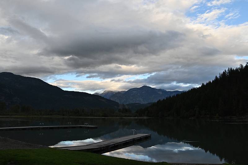 Views of One Mile Lake near Pemberton, BC